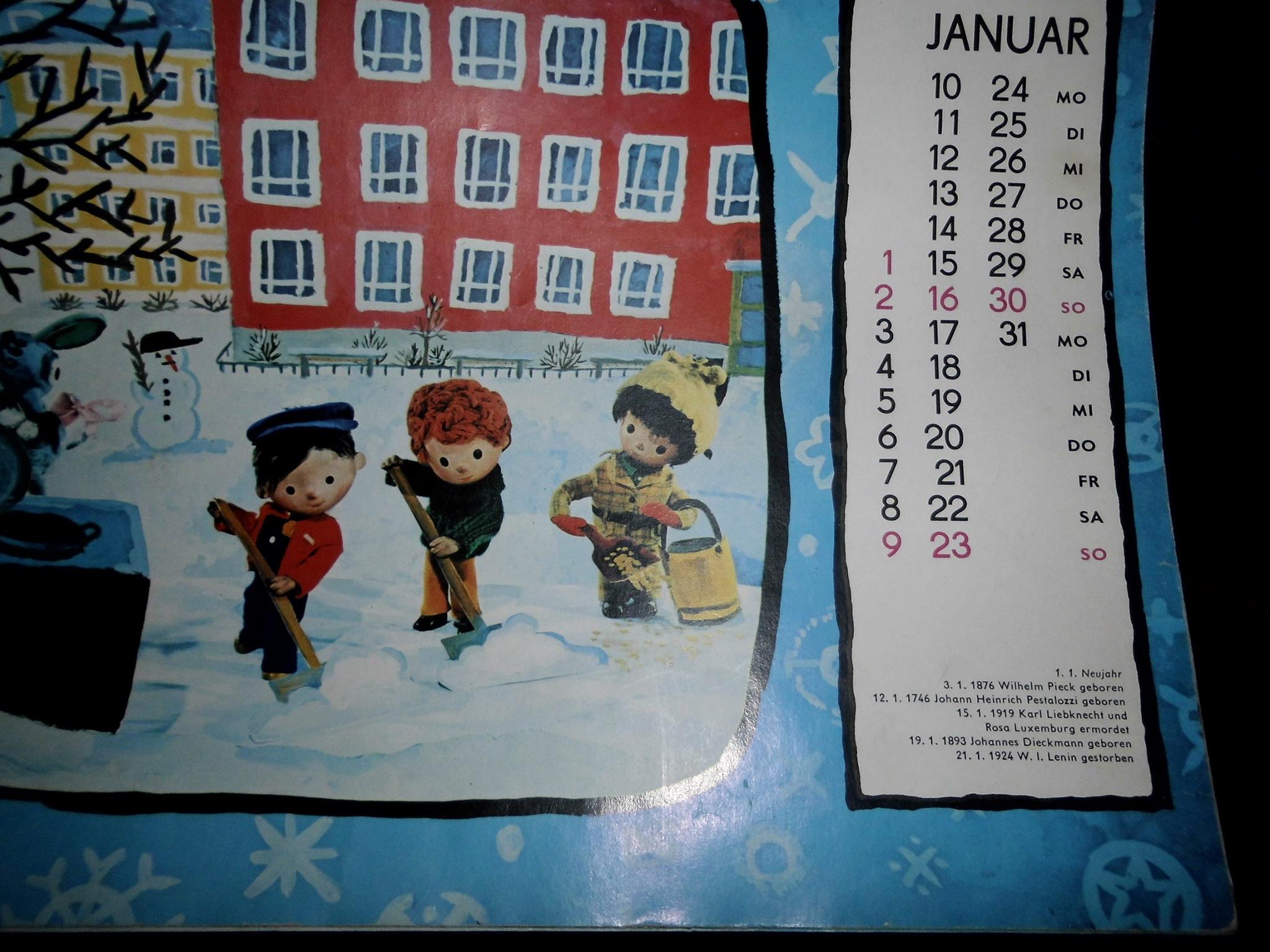 alter Pionierkalender